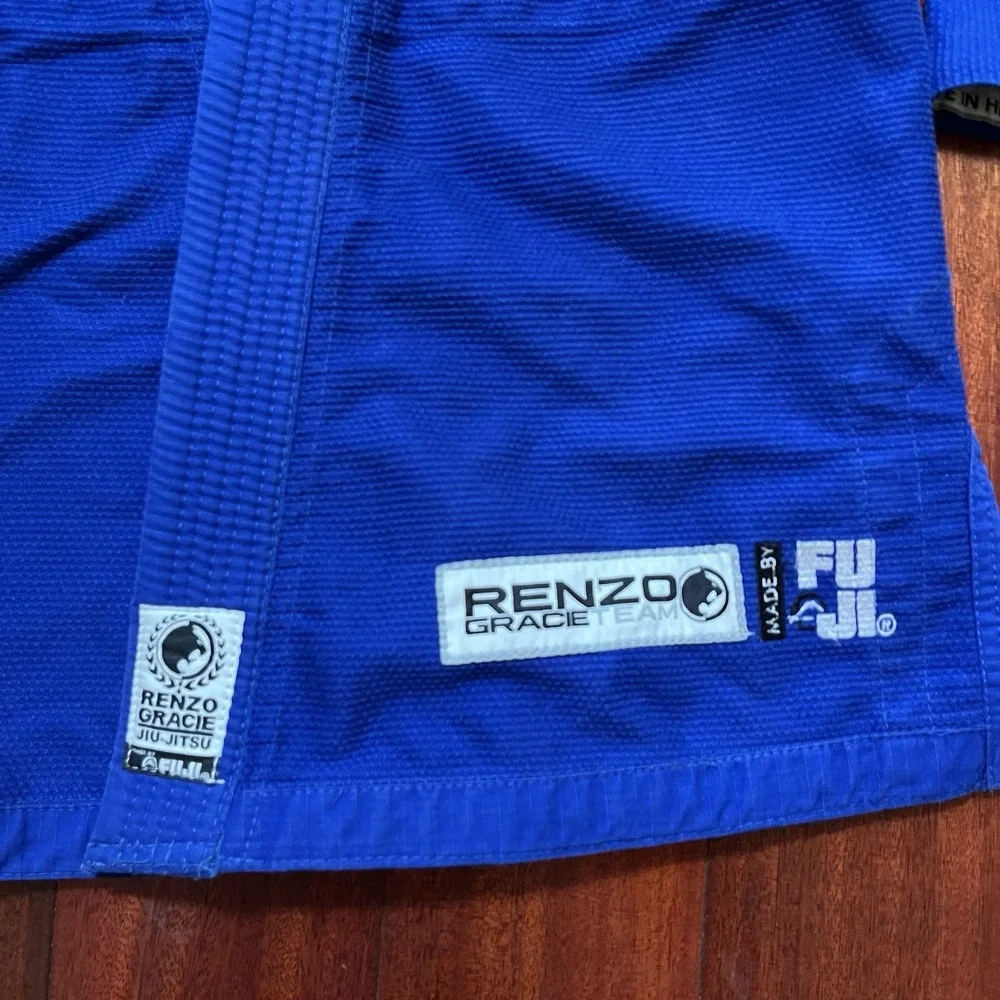 Fuji Gi Mens C1 Blue Renzo Gracie Standard BJJ Kimono Martial Arts Uniform Top